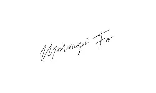 Marzuqi Fw name signature